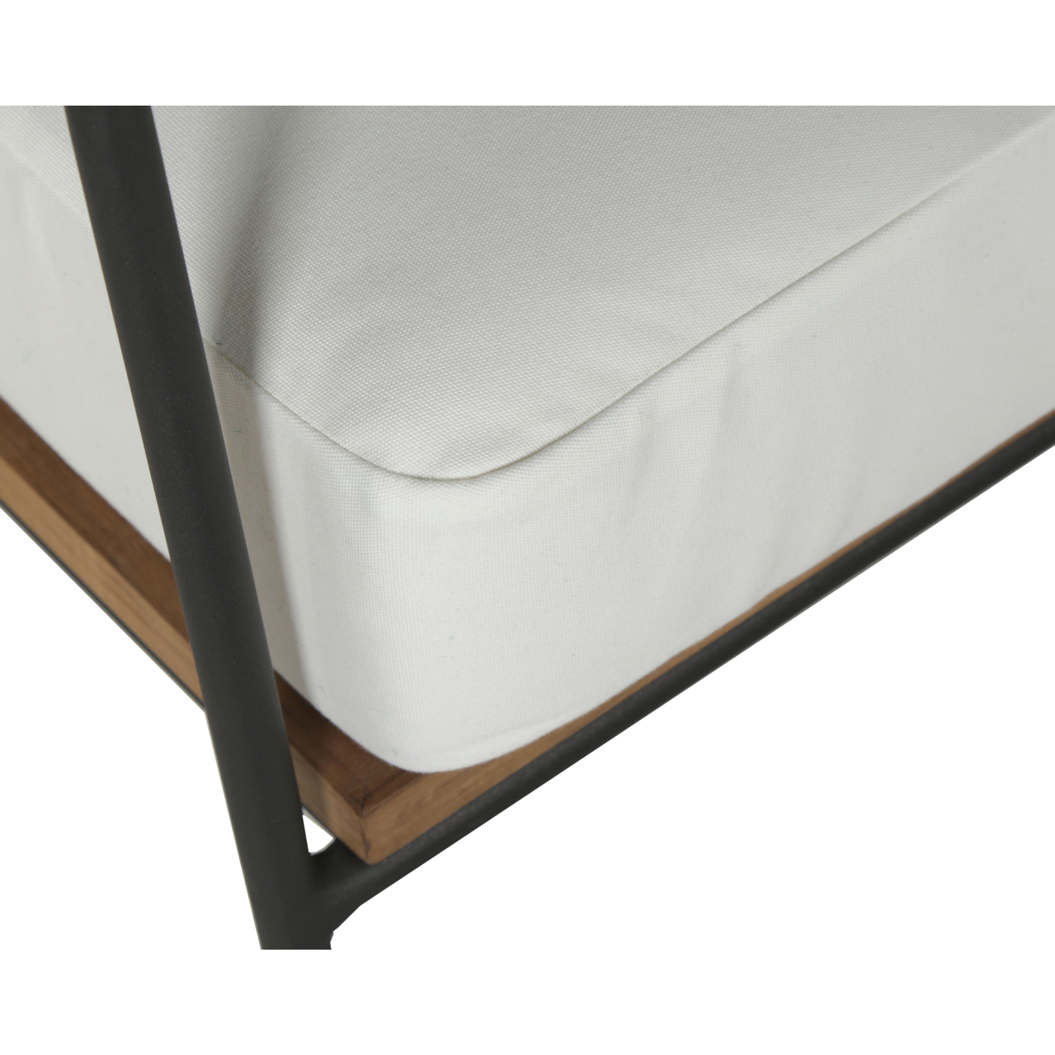 Milan Stinson White Outdoor Sofa, 2 Seater